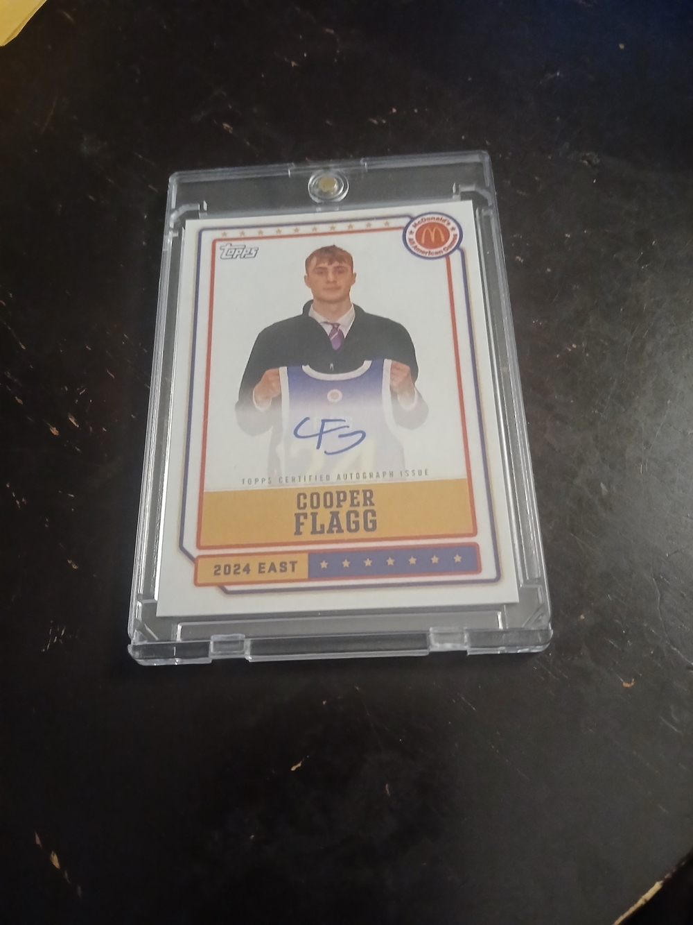 2024 McDonalds Cooper Flagg Rookie Auto Facsimile Not Orignal